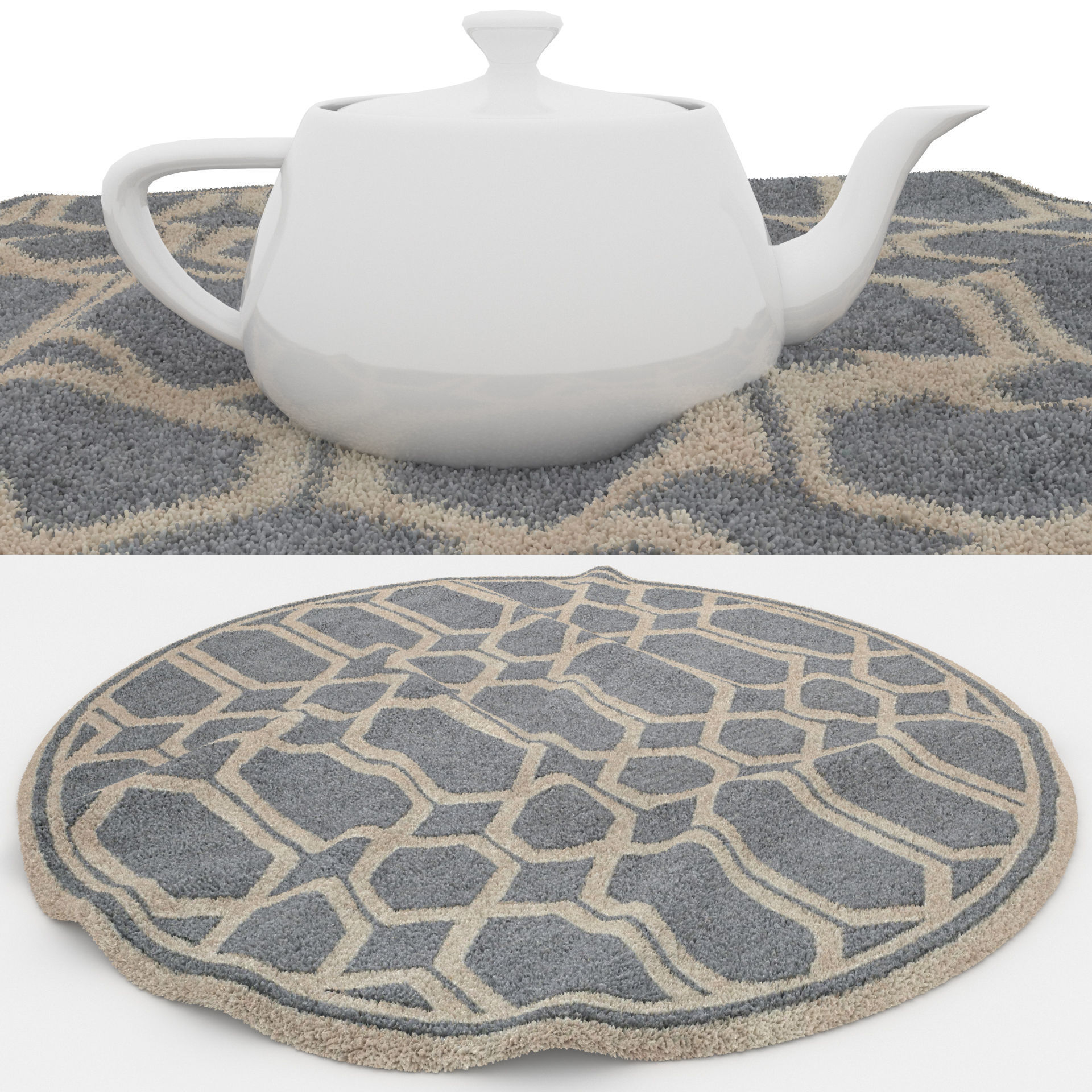 Rugs No 228 Low-poly 3D model_1