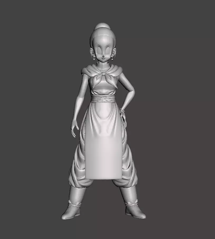 Chi Chi 3D Model dragon ball character 3D print model_0