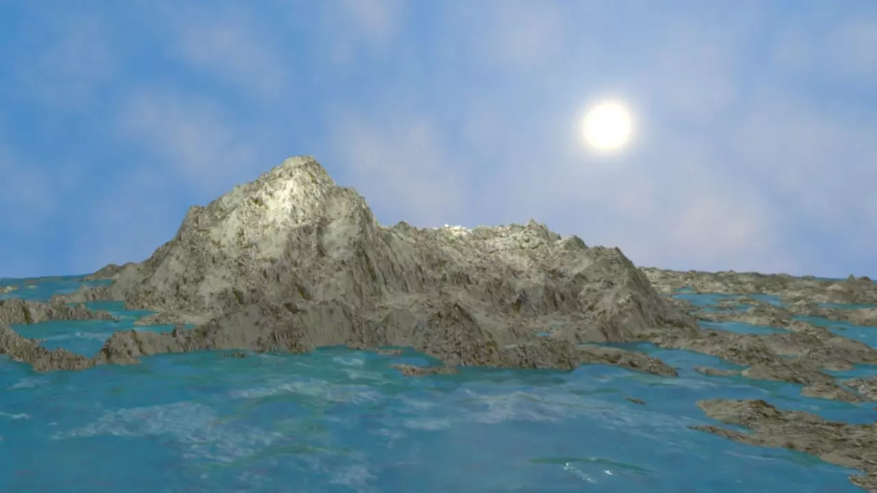 NMA Island Rock 001 Erode Preset 01 Low-poly 3D model_0