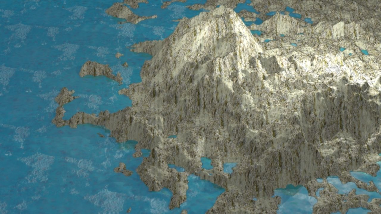 NMA Island Rock 001 Erode Preset 01 Low-poly 3D model_4