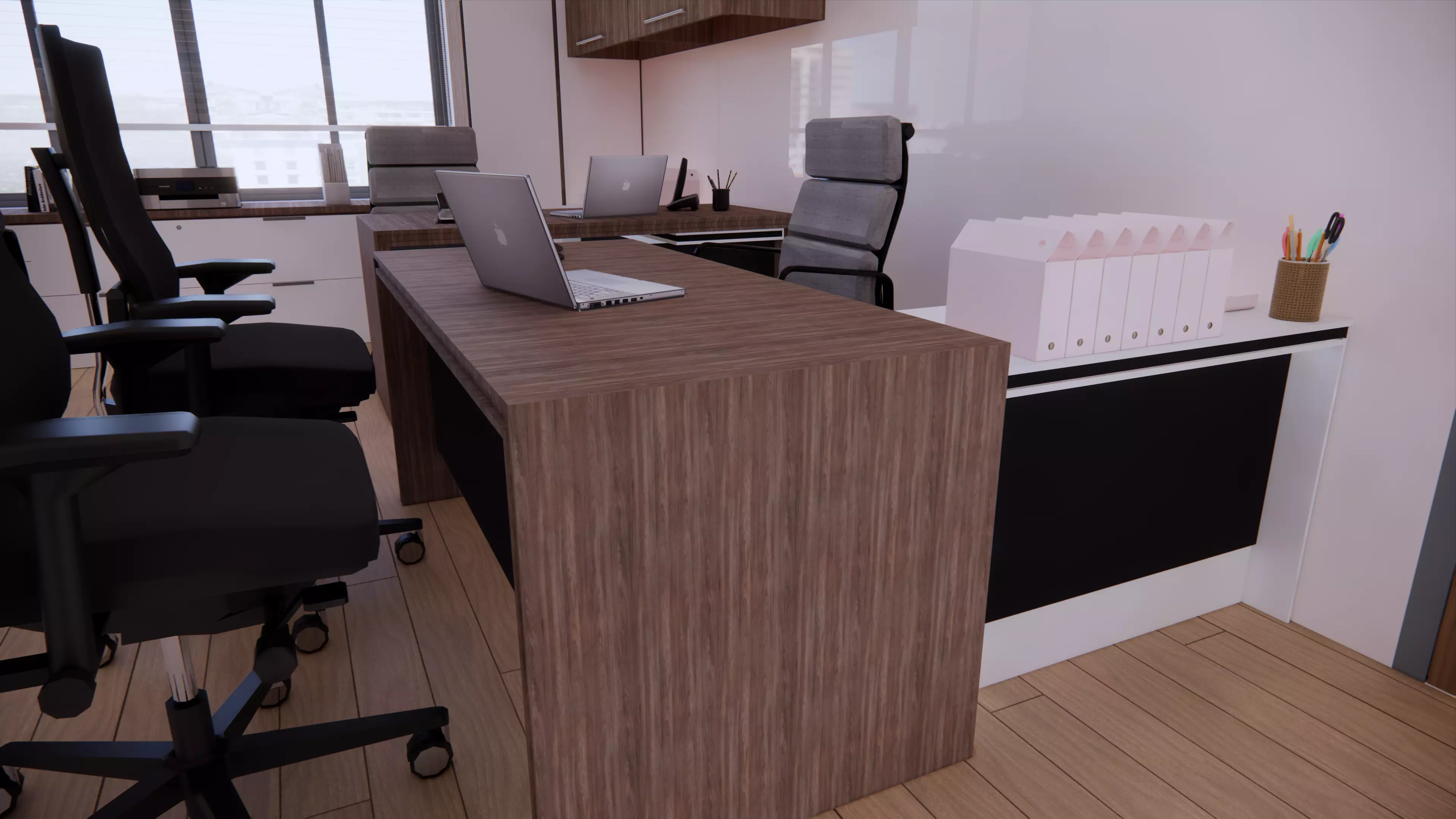 Office set up Free 3D model
