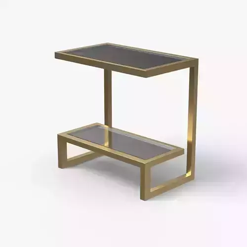 Twim End Table Golden Colour