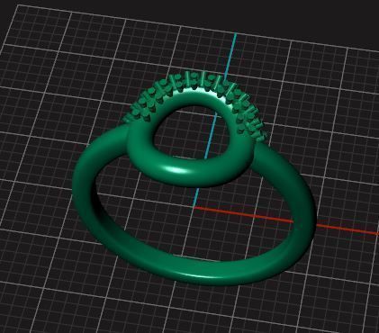 Doughnut ring 3D print model_5
