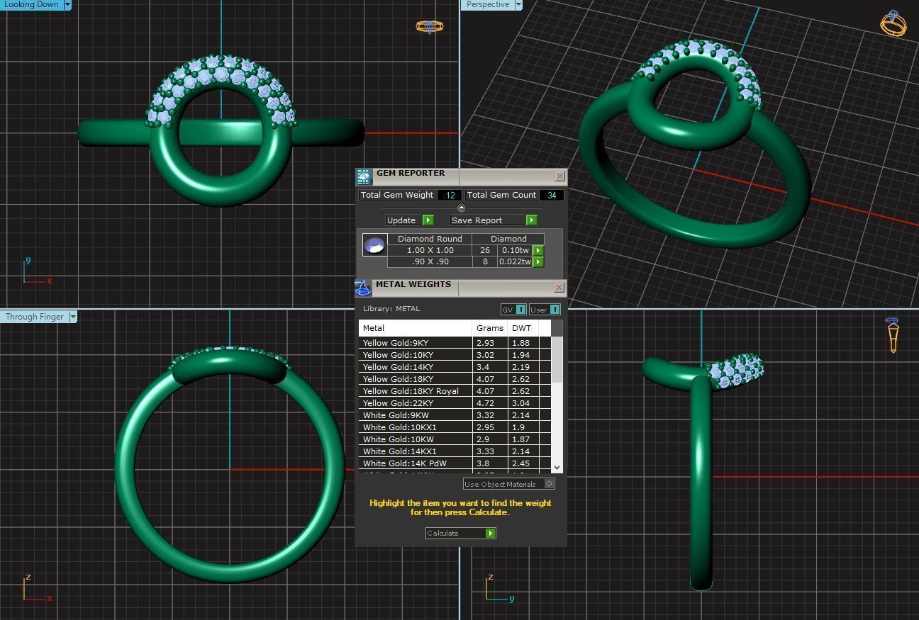 Doughnut ring 3D print model_4