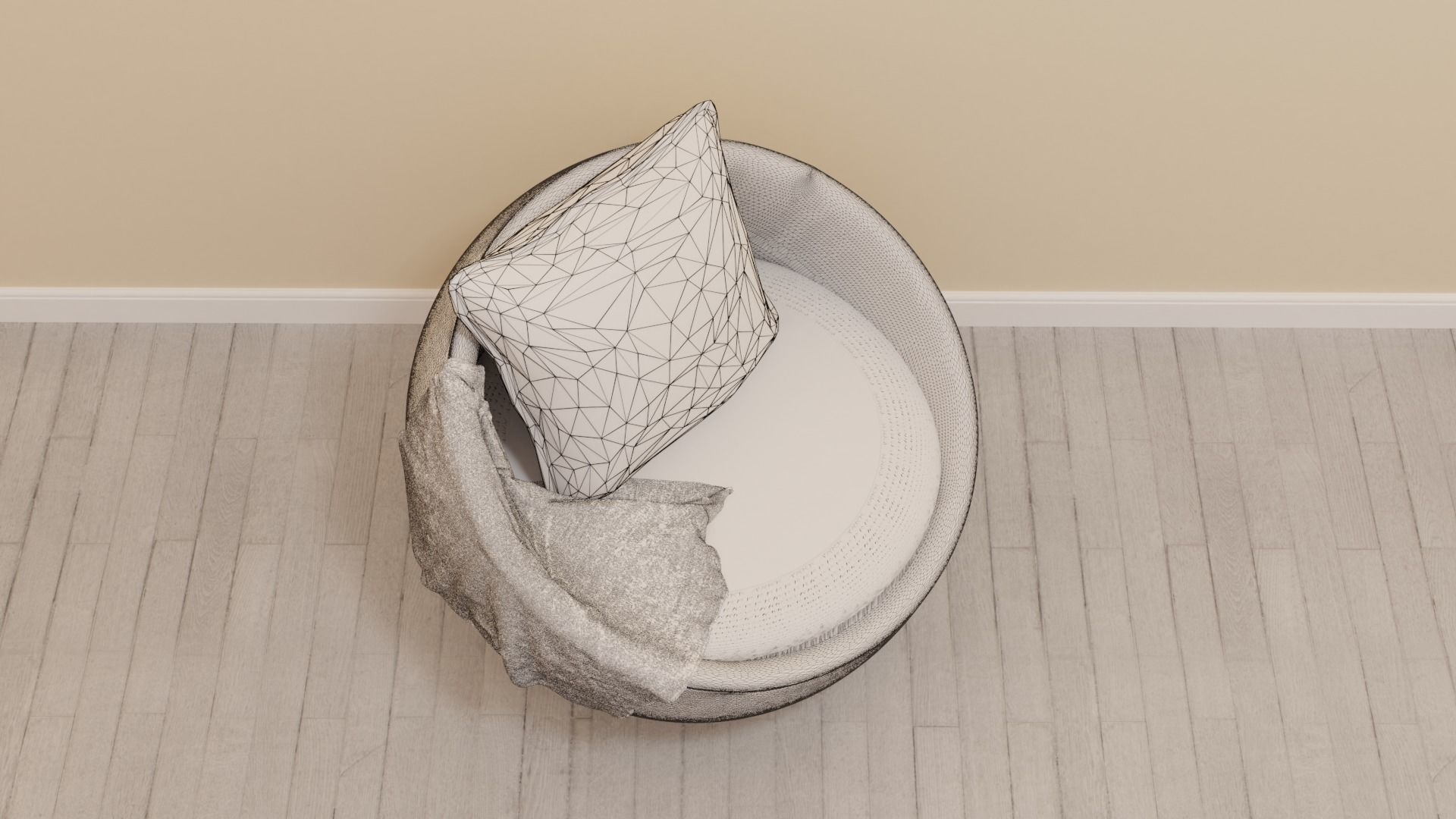 Wicker Chair 3D model_7