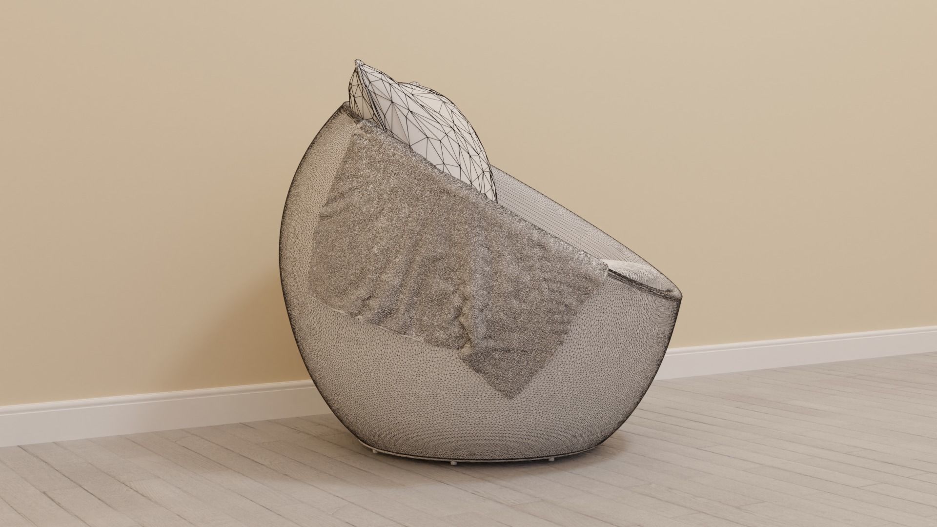 Wicker Chair 3D model_10