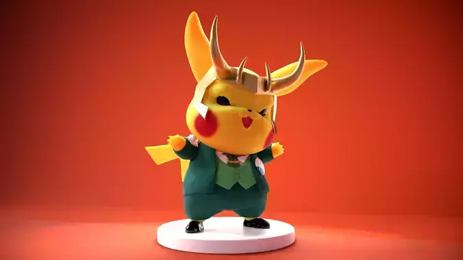 Pikachu Loki - PikaLoki 3D print model