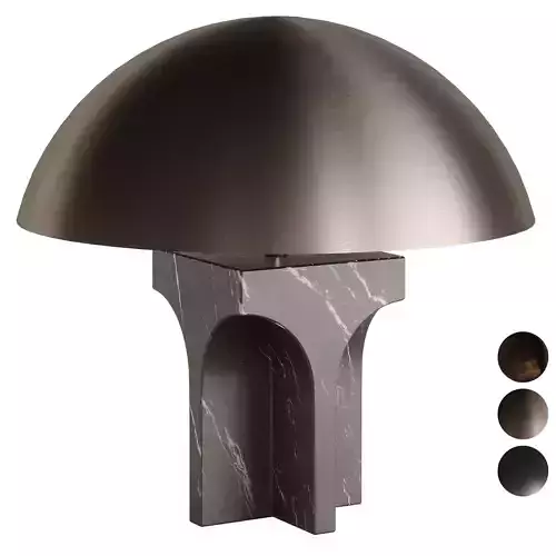 FENDI ROXIE TABLE LAMP MARQUINA BLACK MARBLE