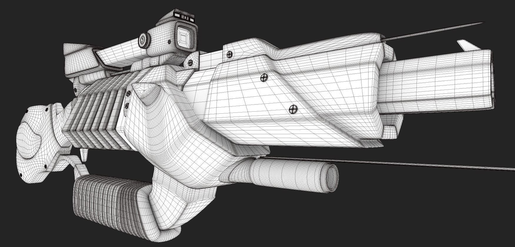 GUN SCI-Fi Military 3D model_12