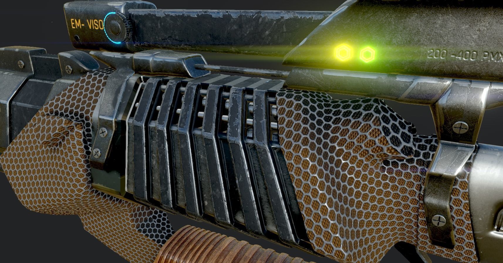 GUN SCI-Fi Military 3D model_6