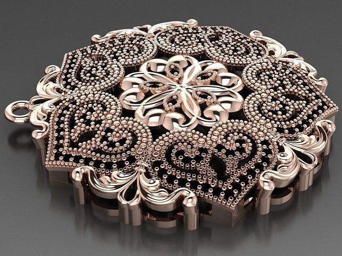 flora pendant 3D print model
