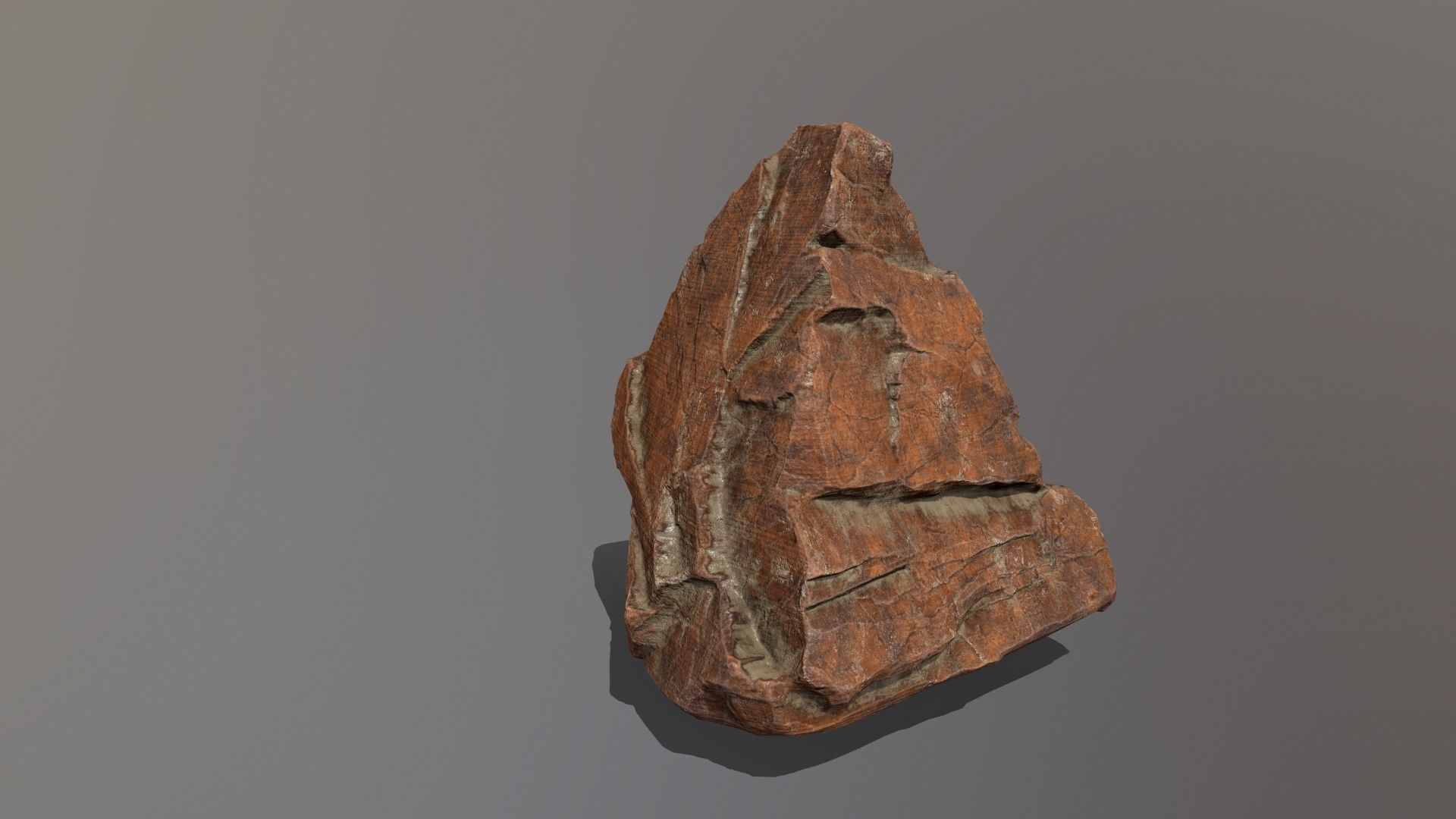 Rock Set Low-poly 3D model_3