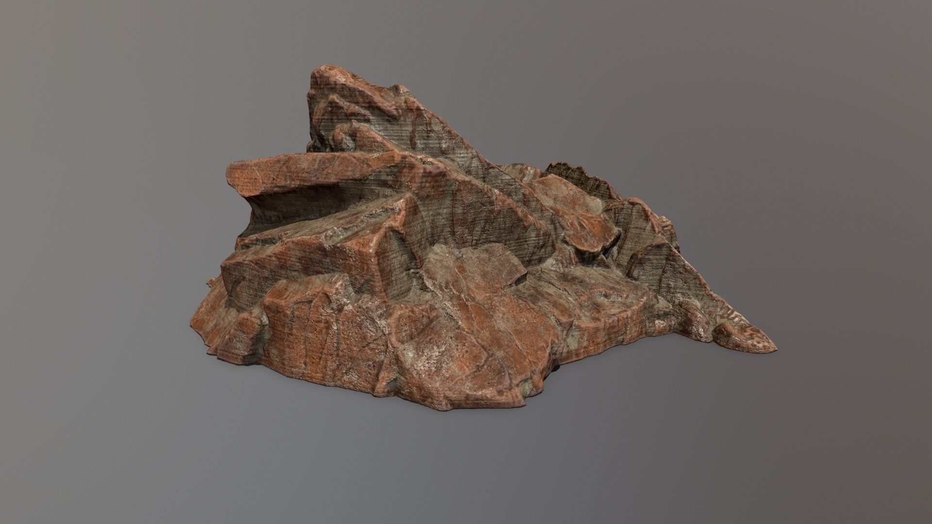 Rock Set Low-poly 3D model_8