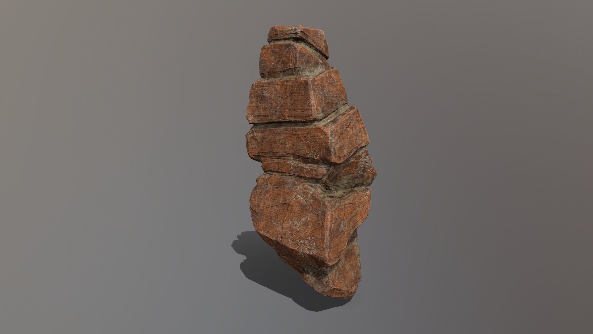 Rock Set Low-poly 3D model_16