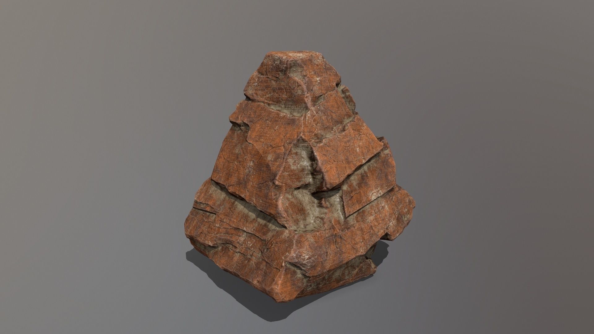 Rock Set Low-poly 3D model_2