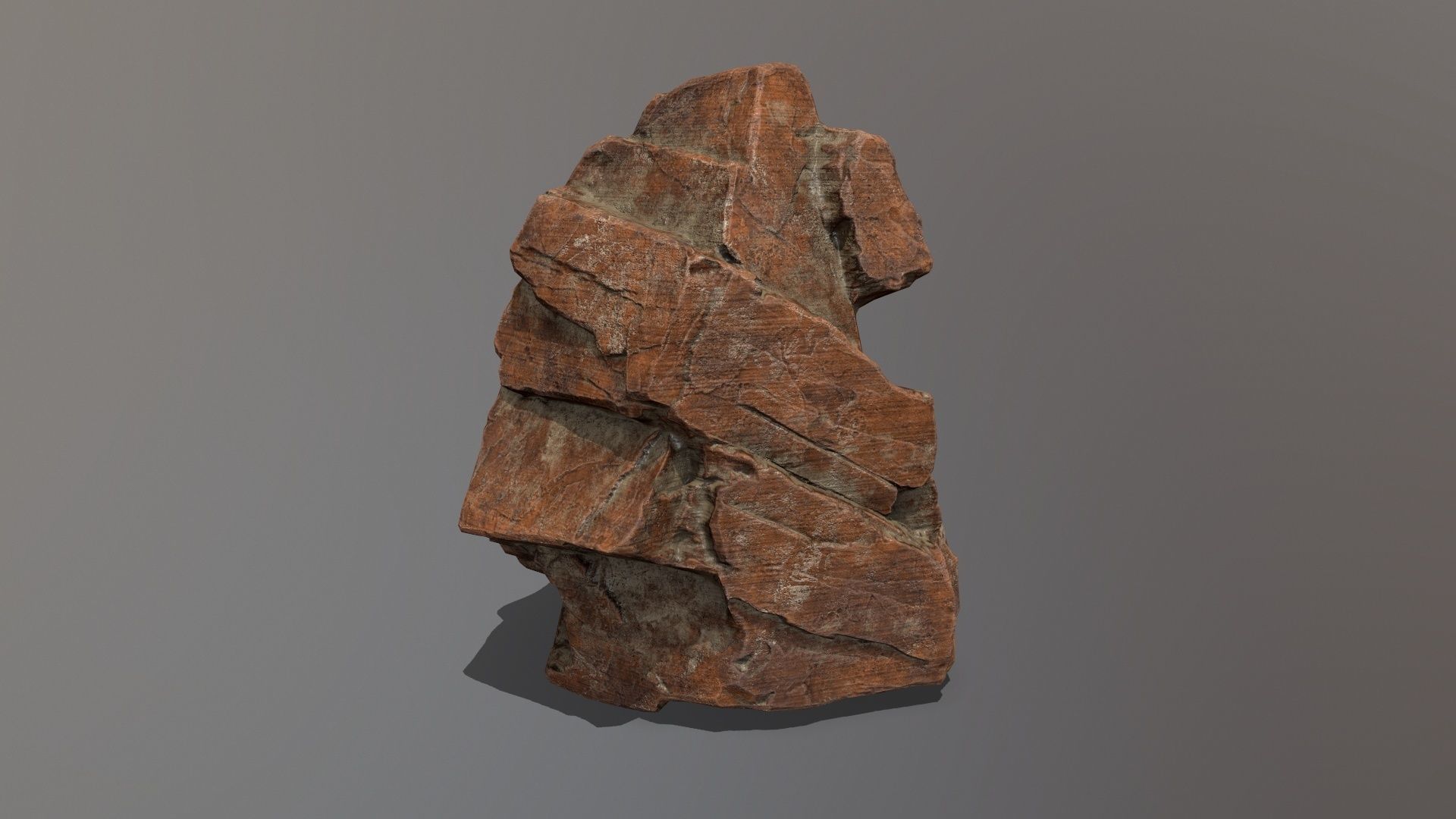 Rock Set Low-poly 3D model_9