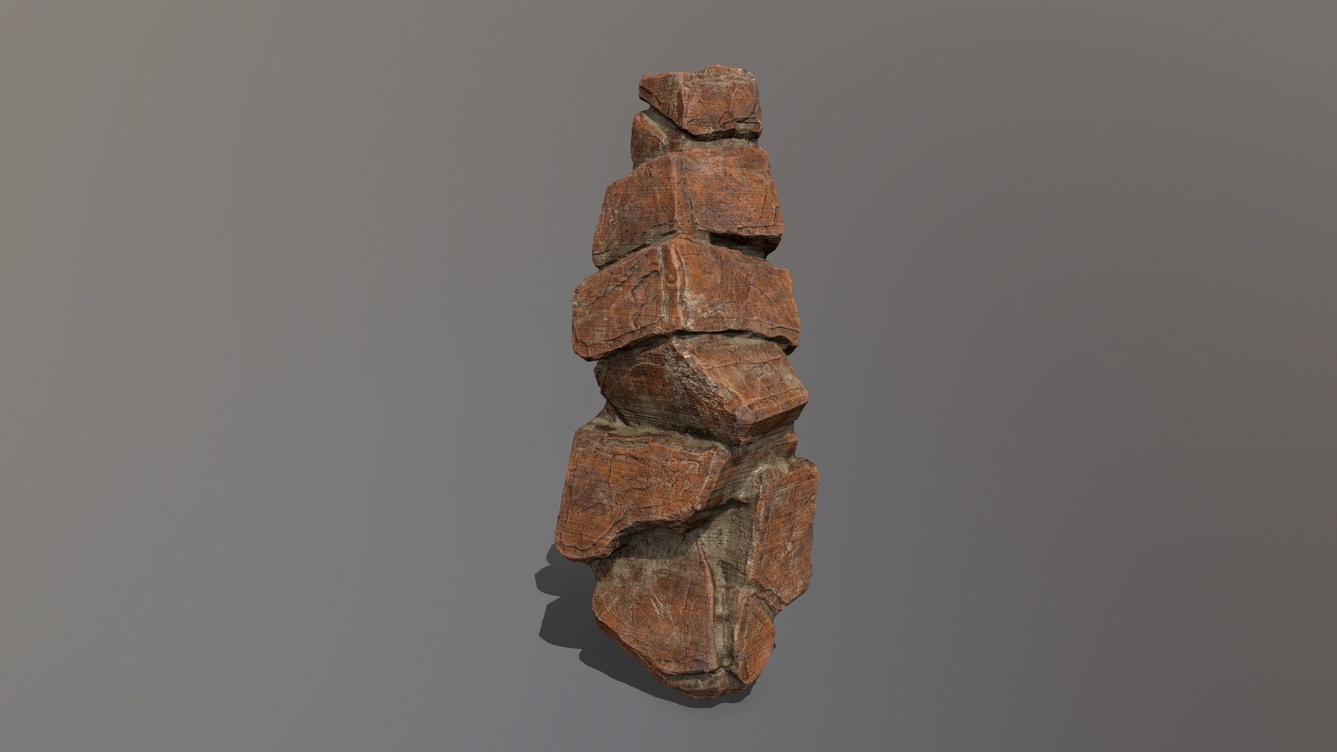 Rock Set Low-poly 3D model_15