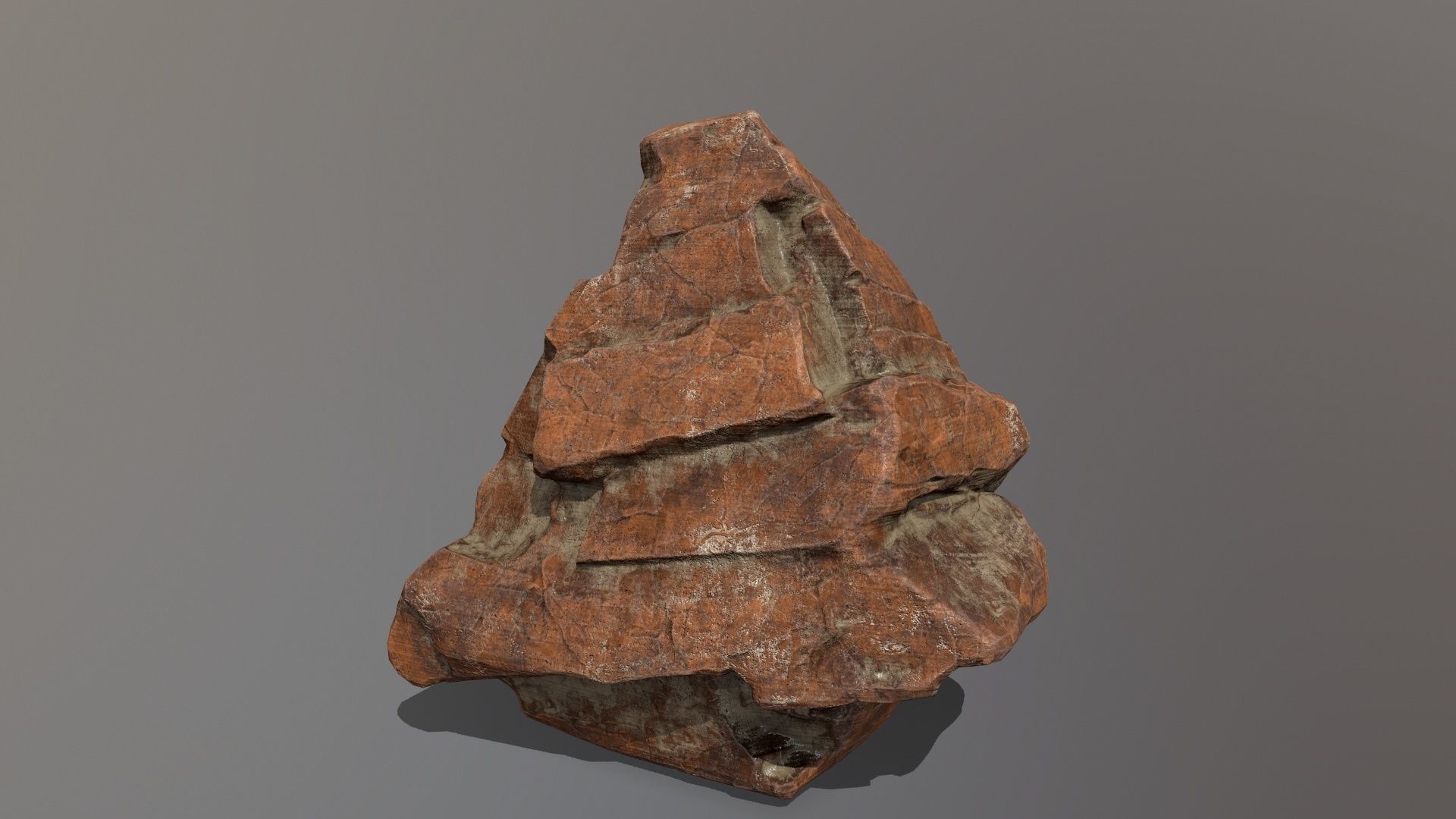 Rock Set Low-poly 3D model_5