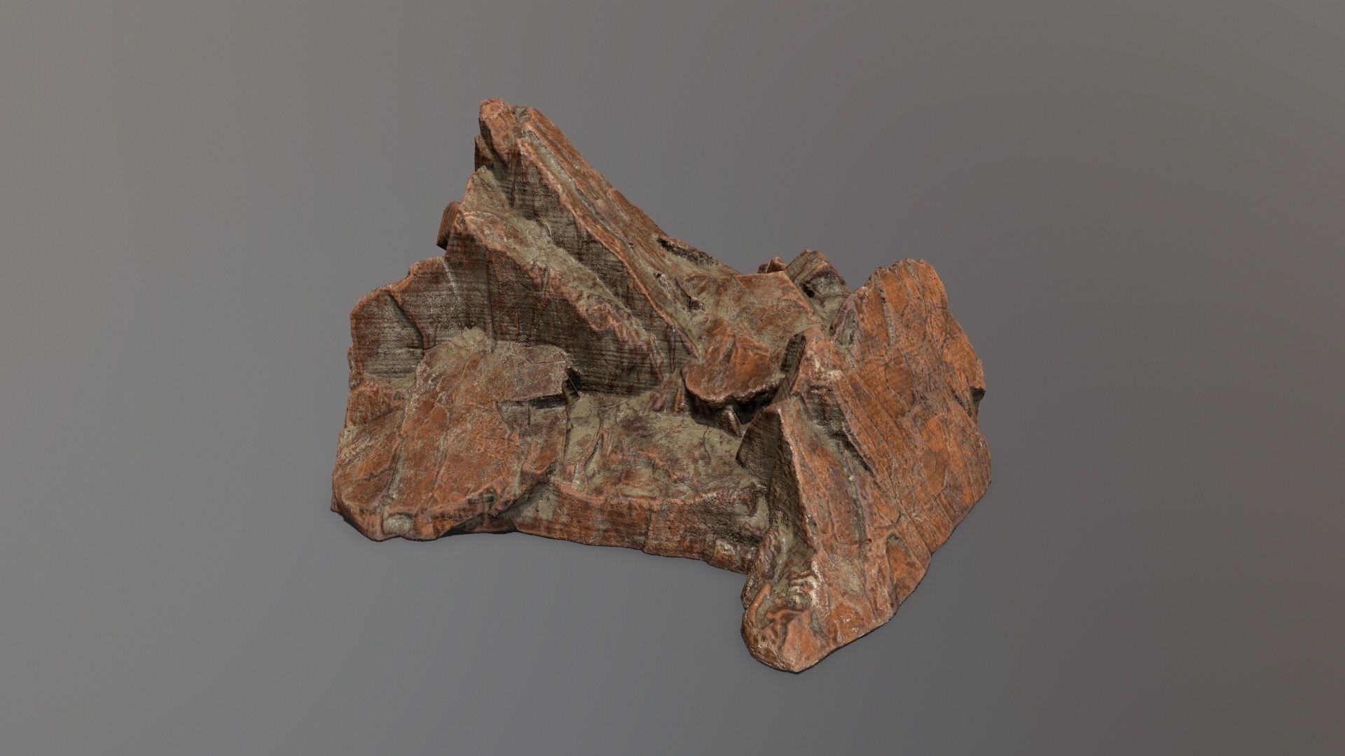 Rock Set Low-poly 3D model_6