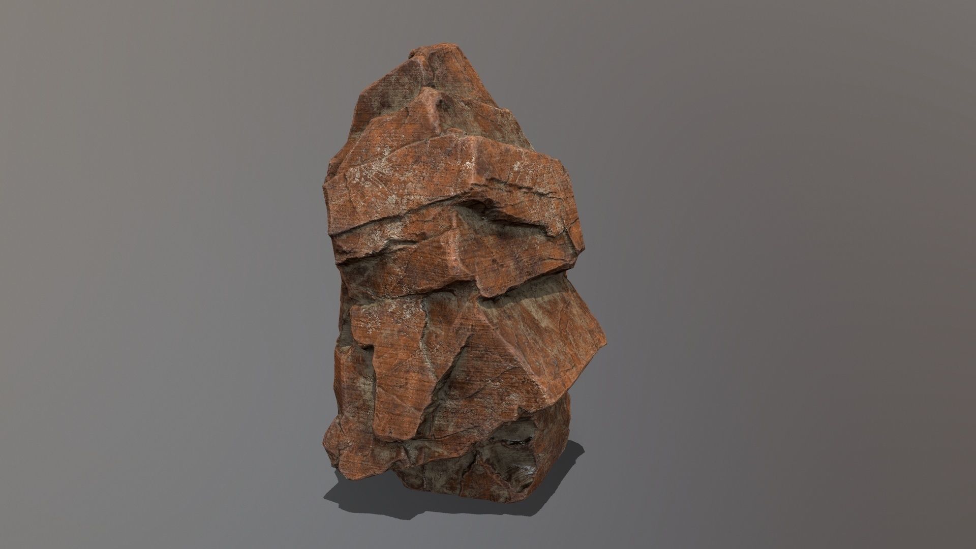 Rock Set Low-poly 3D model_10