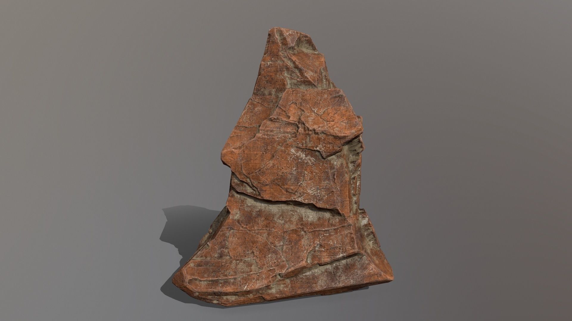Rock Set Low-poly 3D model_4
