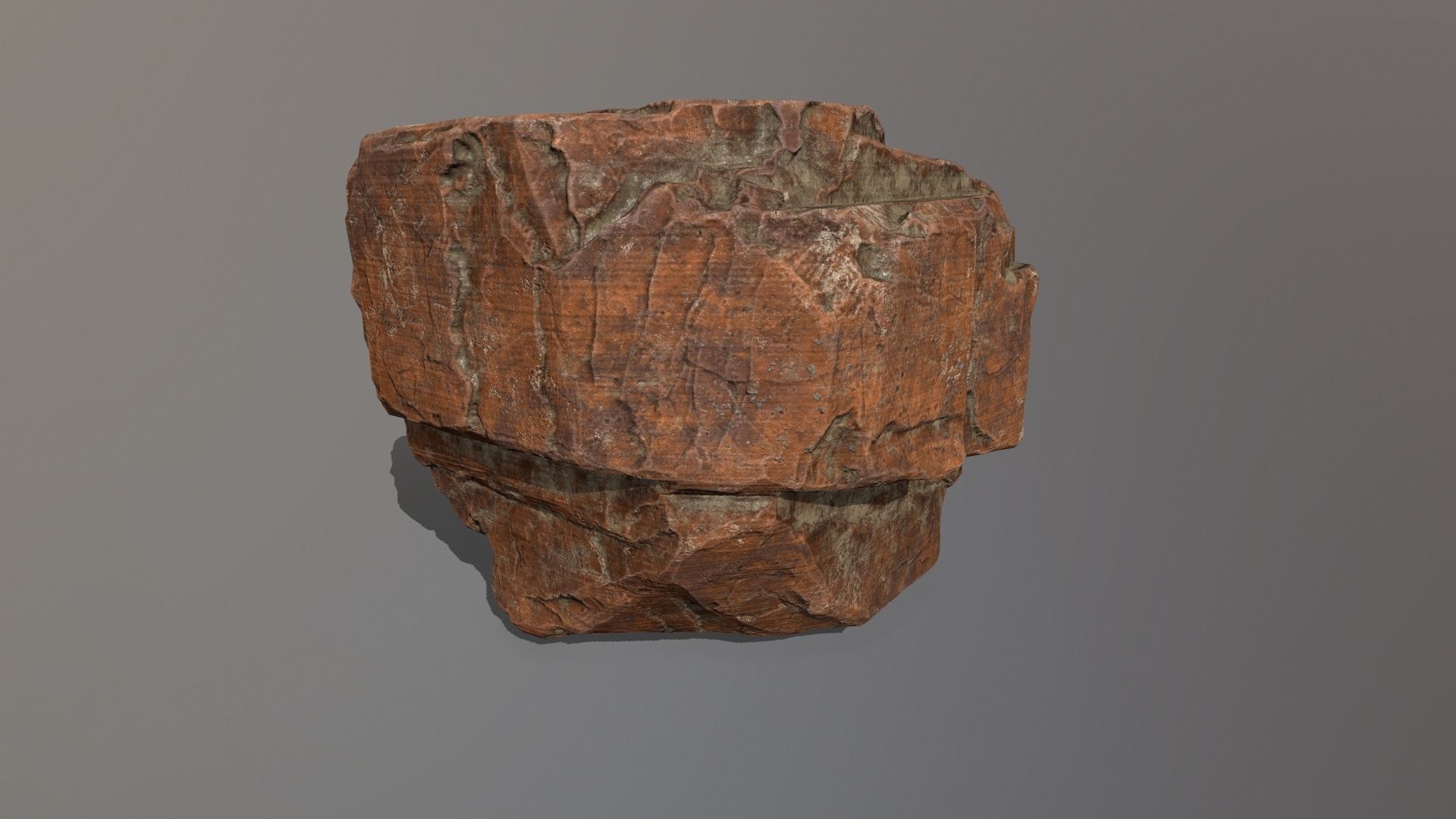 Rock Set Low-poly 3D model_7