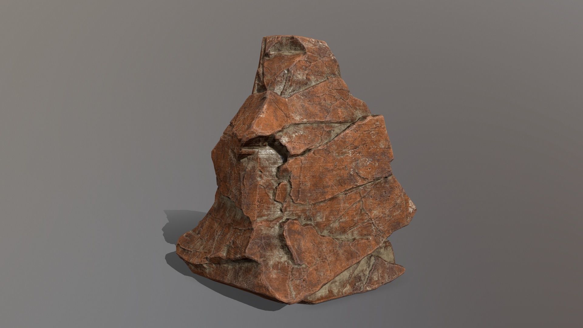 Rock Set Low-poly 3D model_3