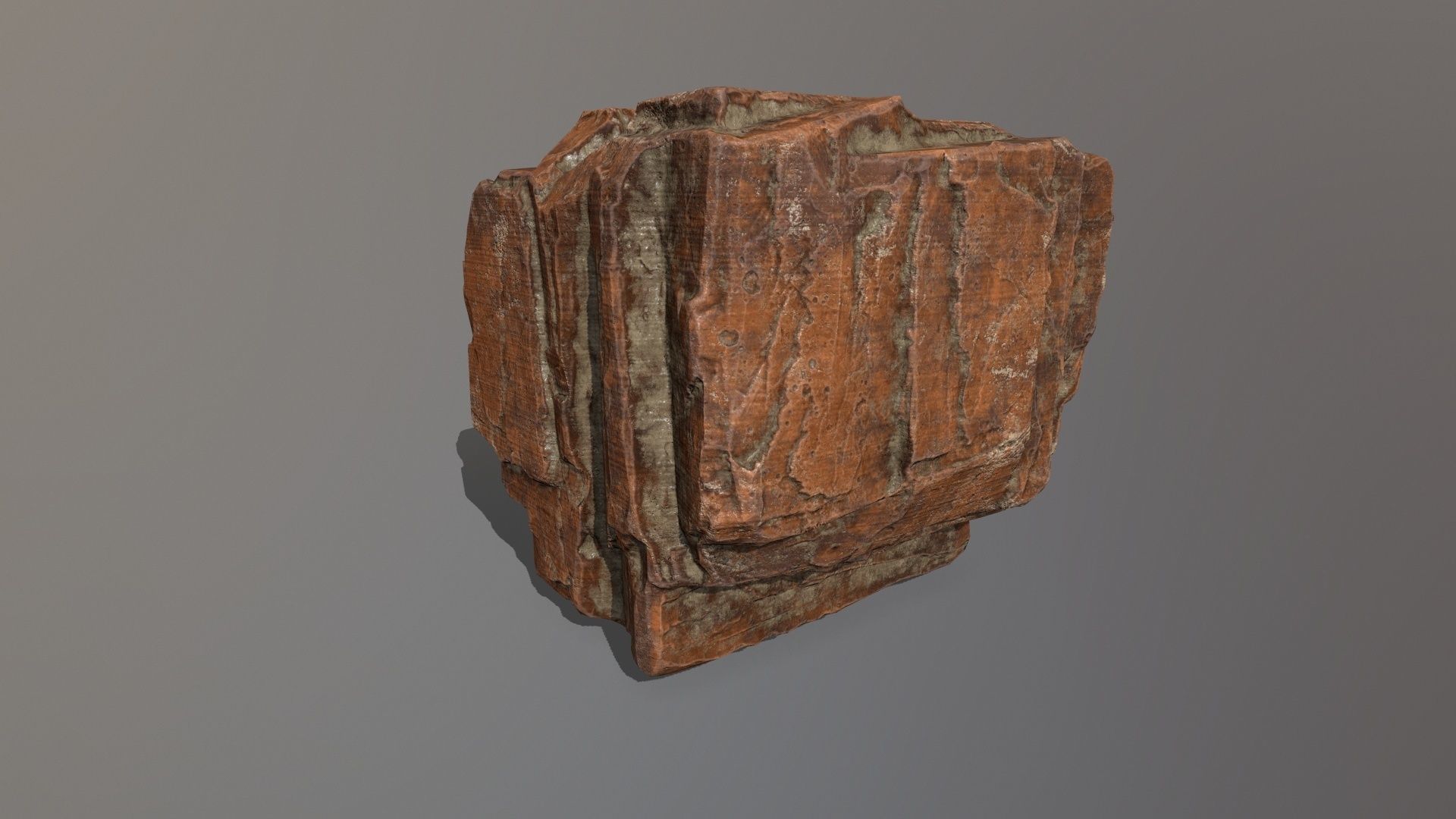 Rock Set Low-poly 3D model_6