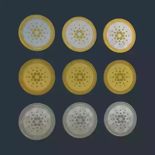 Cardano ADA - Cryptocurrency Coin 3D model