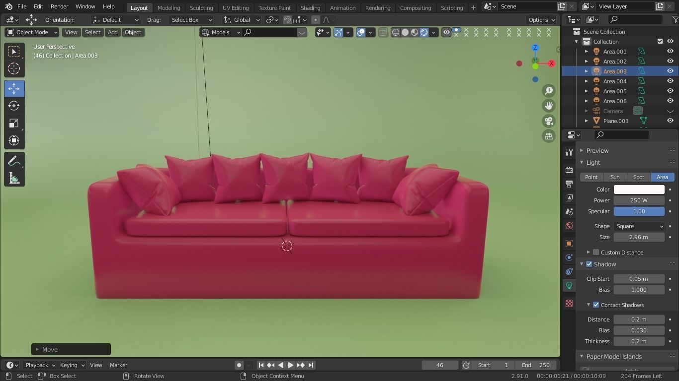 SOFA FURNITURE 3D model_2