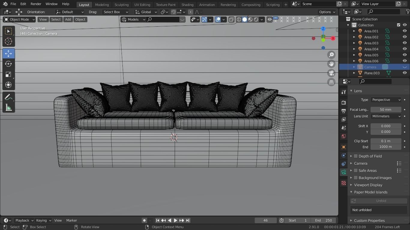 SOFA FURNITURE 3D model_3