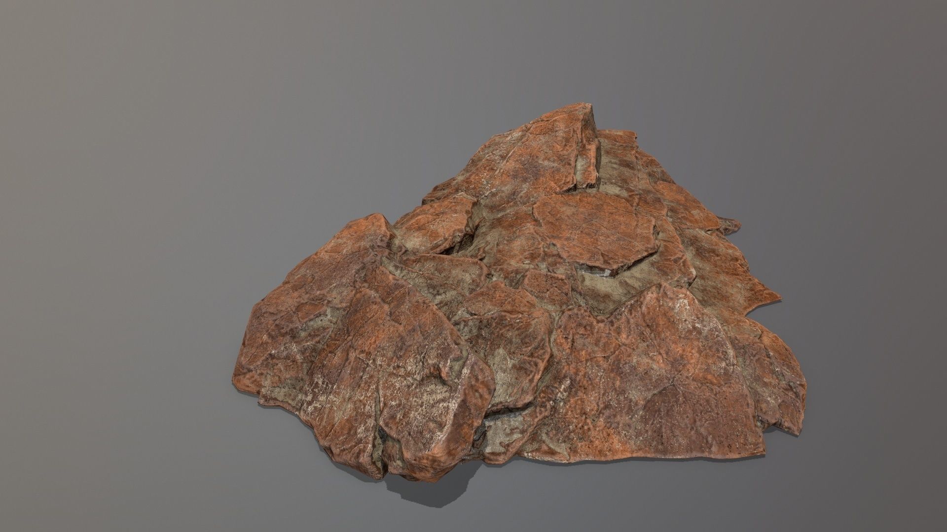 Rock Set Low-poly 3D model_4