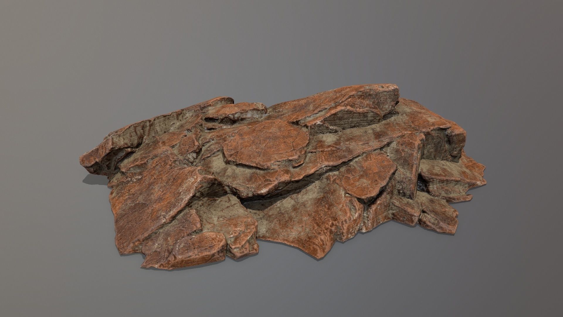 Rock Set Low-poly 3D model_2