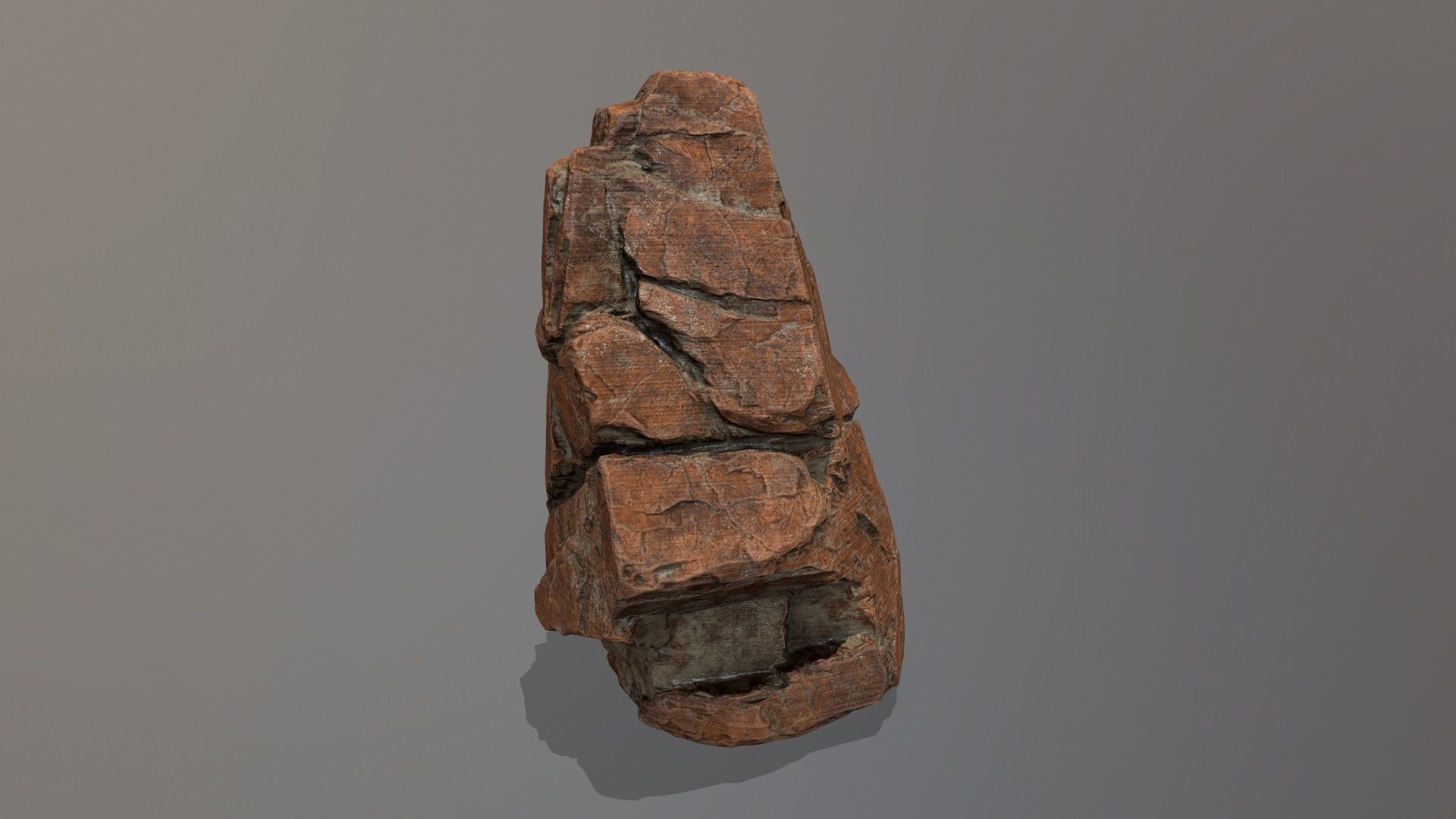 Rock Set Low-poly 3D model_6