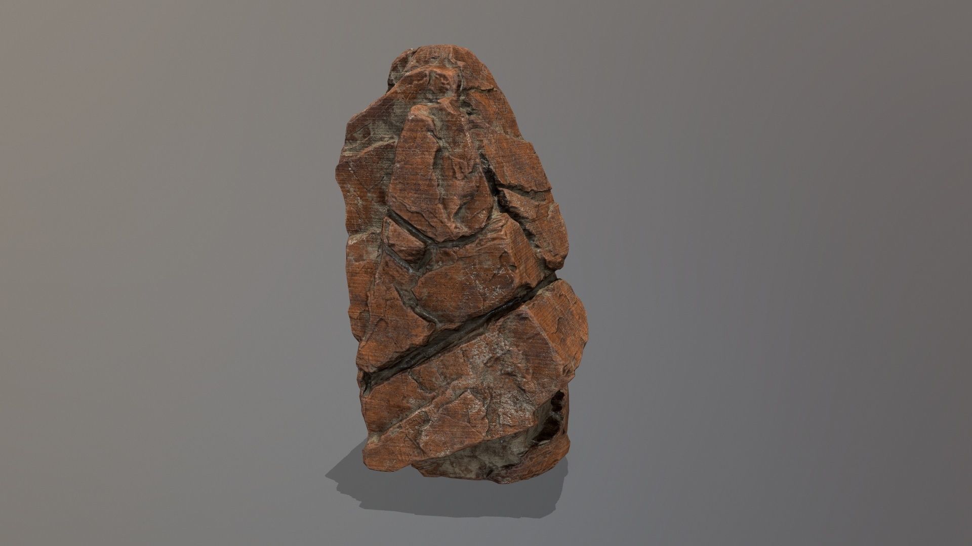 Rock Set Low-poly 3D model_8