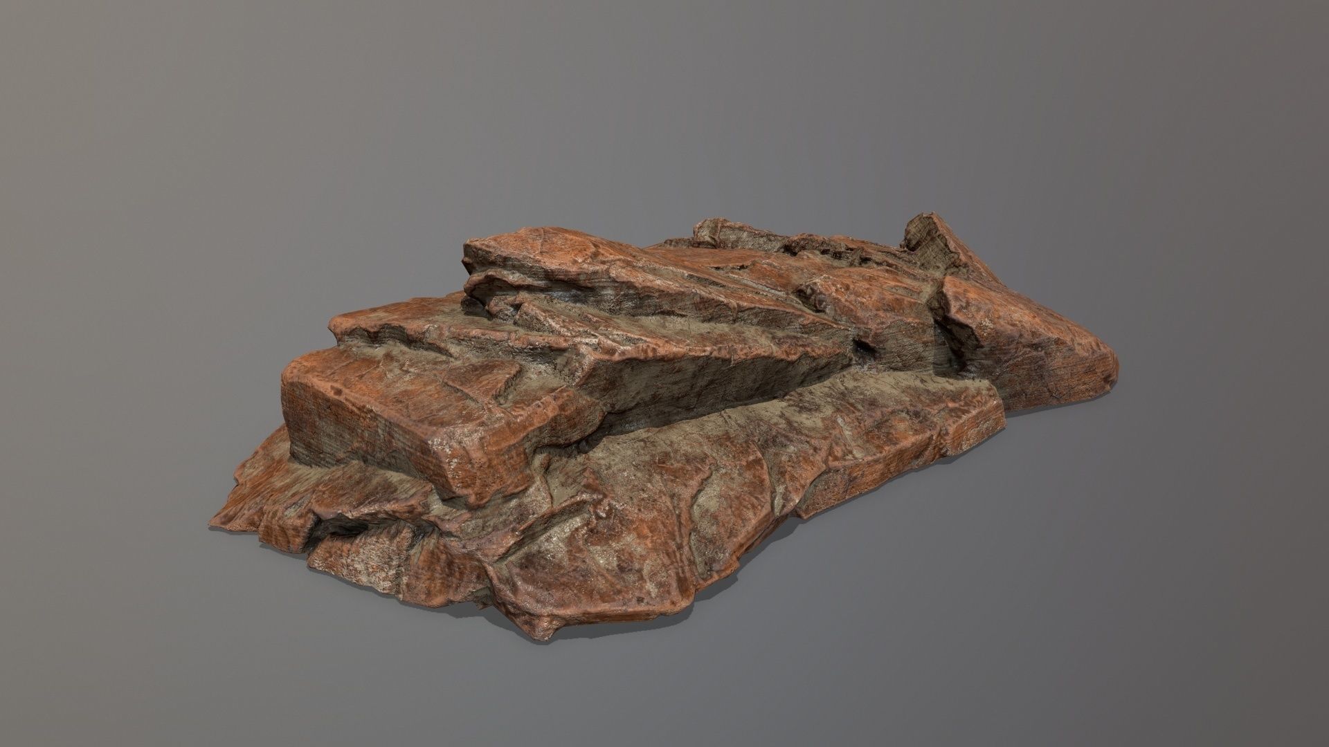 Rock Set Low-poly 3D model_3