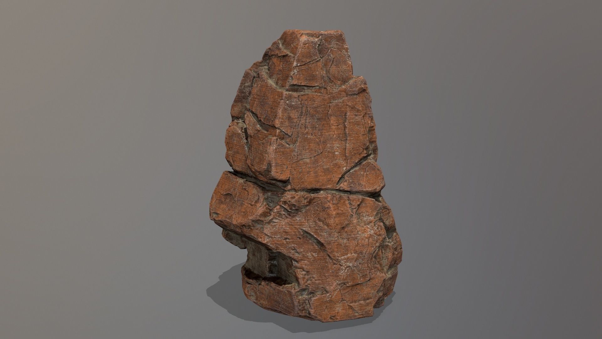 Rock Set Low-poly 3D model_5