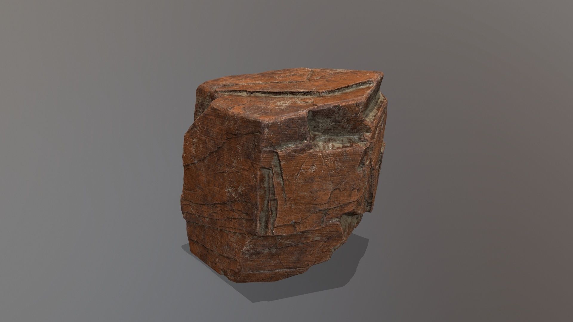 Rock Set Low-poly 3D model_12