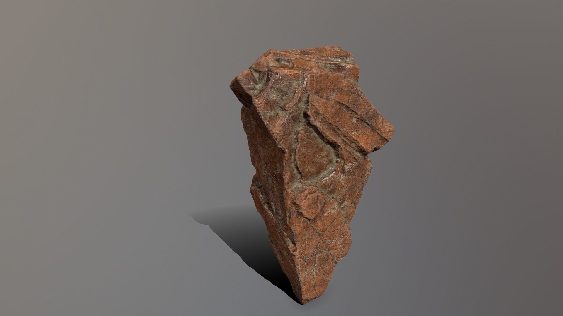 Rock Set Low-poly 3D model_4