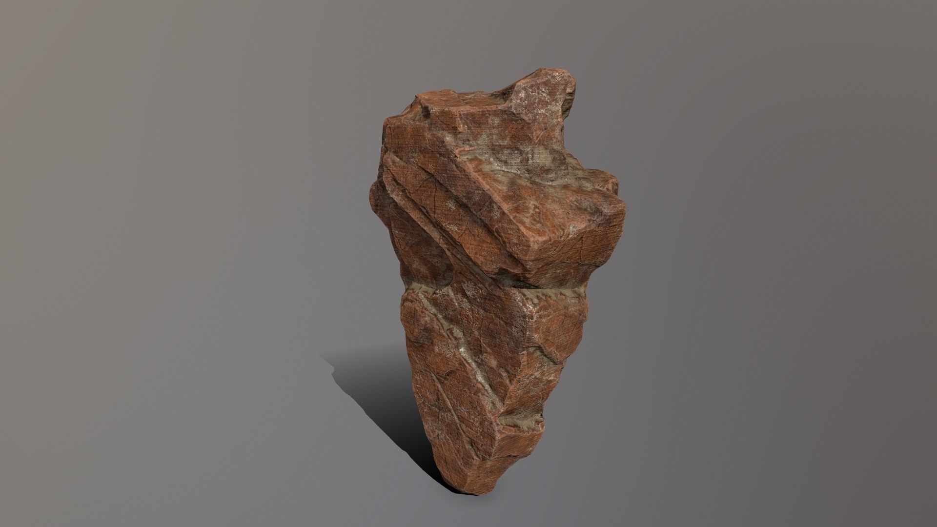 Rock Set Low-poly 3D model_3