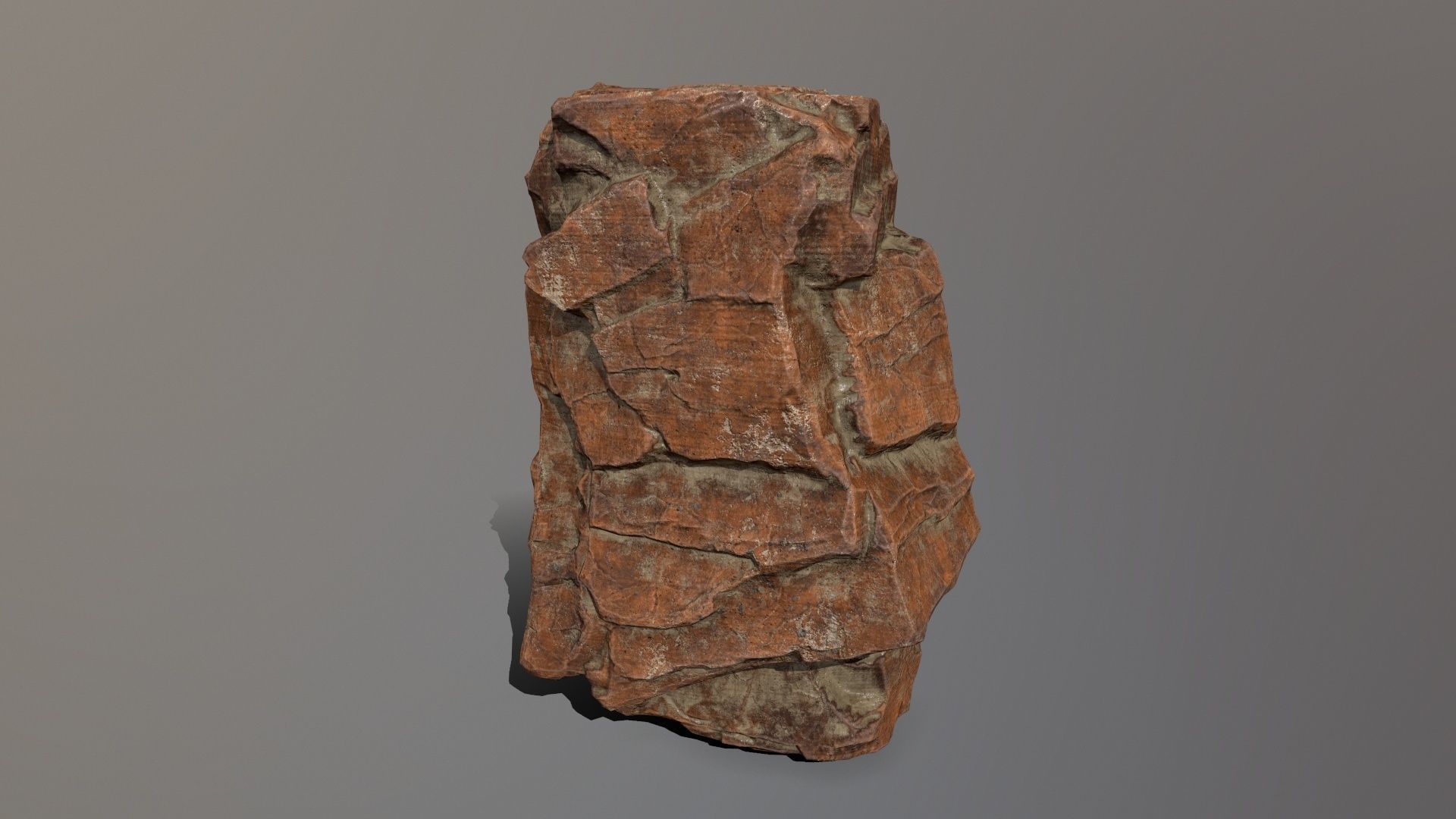 Rock Set Low-poly 3D model_14