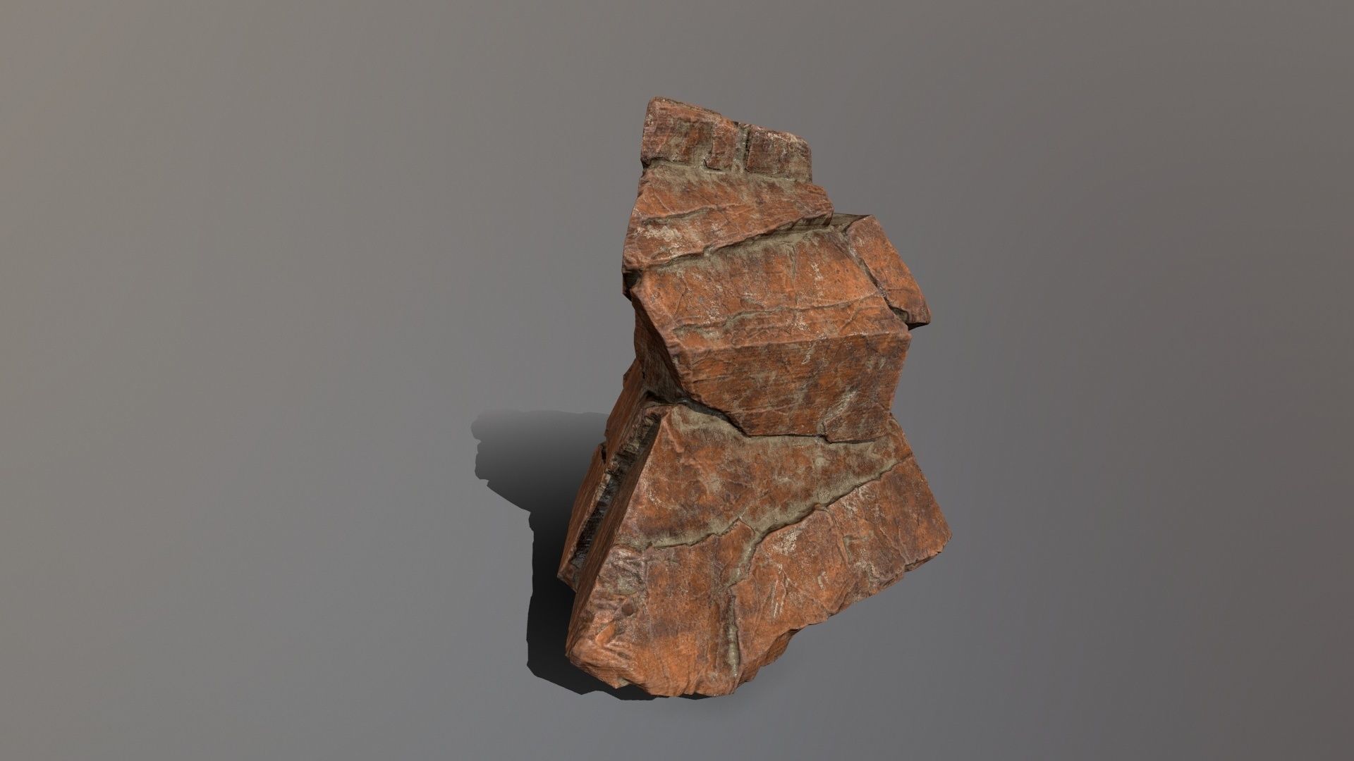 Rock Set Low-poly 3D model_7