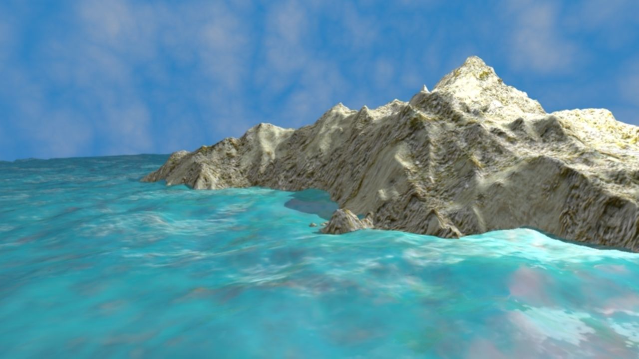 NMA Island Rock 001 Erode Preset 02 Low-poly 3D model_2