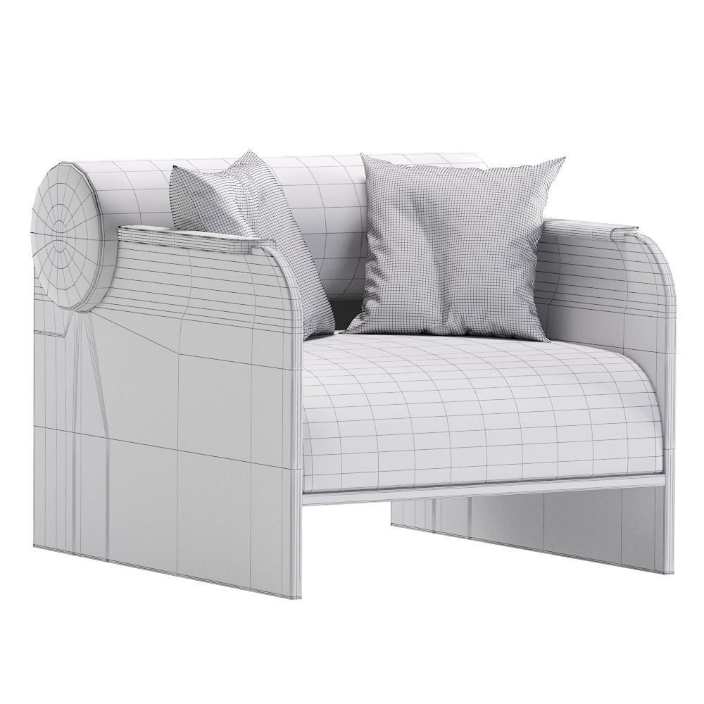 Crump and Kwash June Lounge Armchair 3D model_3