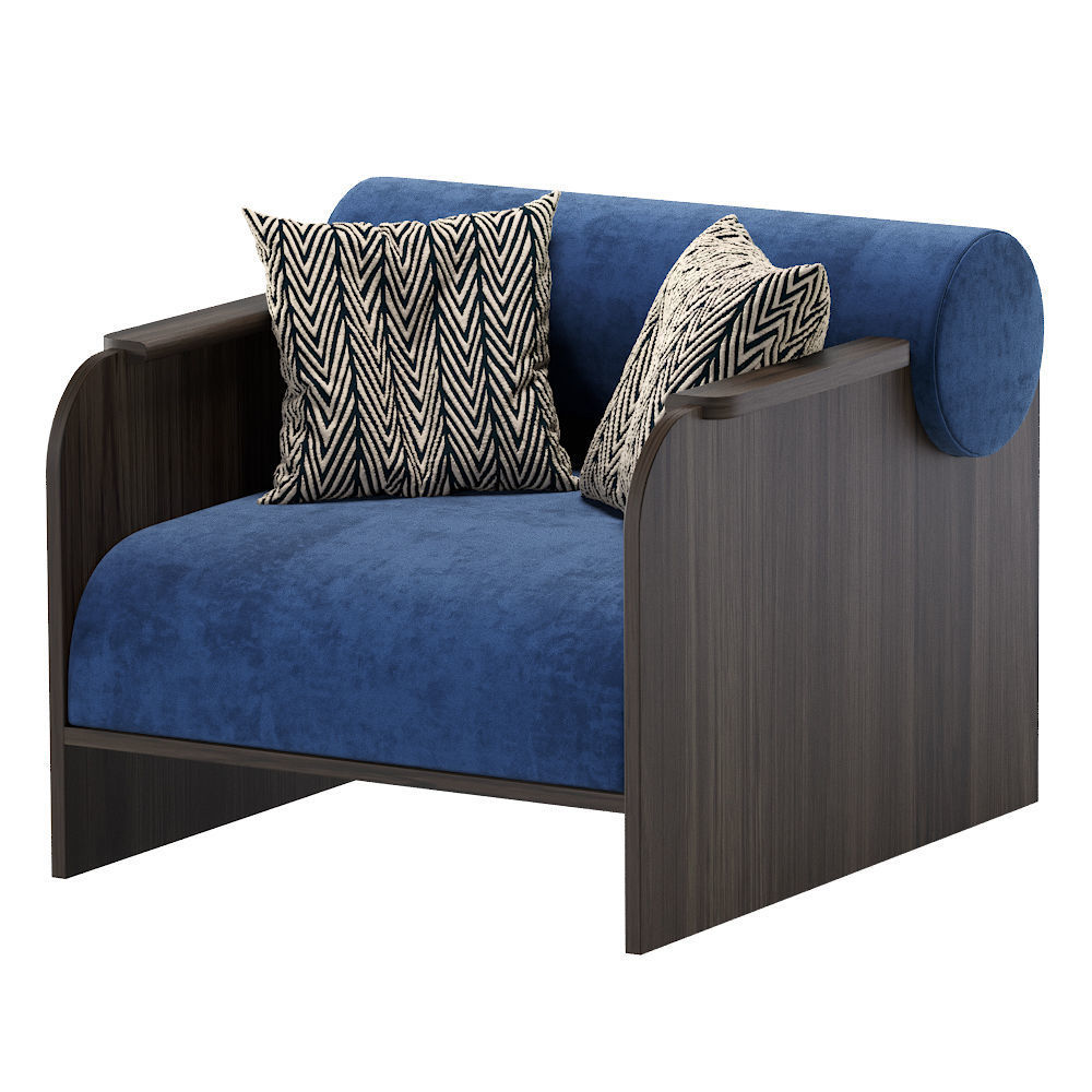 Crump and Kwash June Lounge Armchair 3D model_2