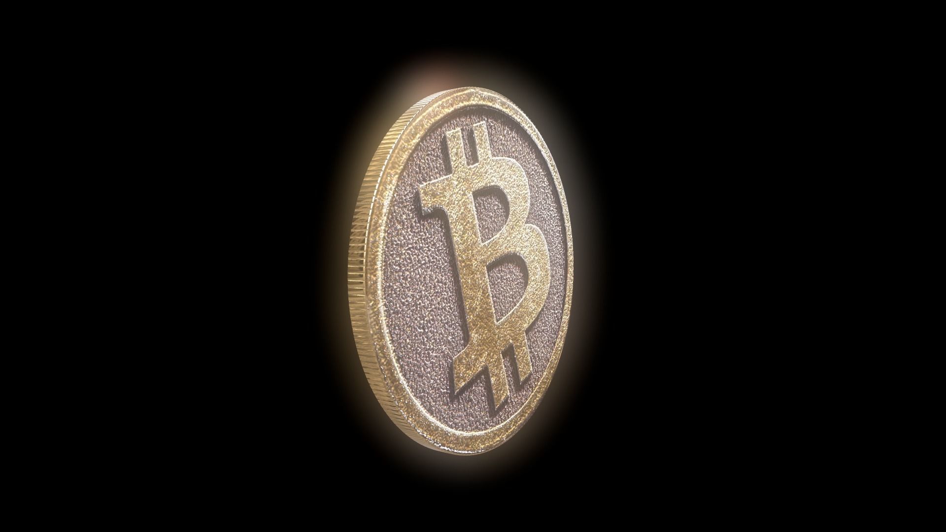 Bitcoin cryptocurrency 3D model_9