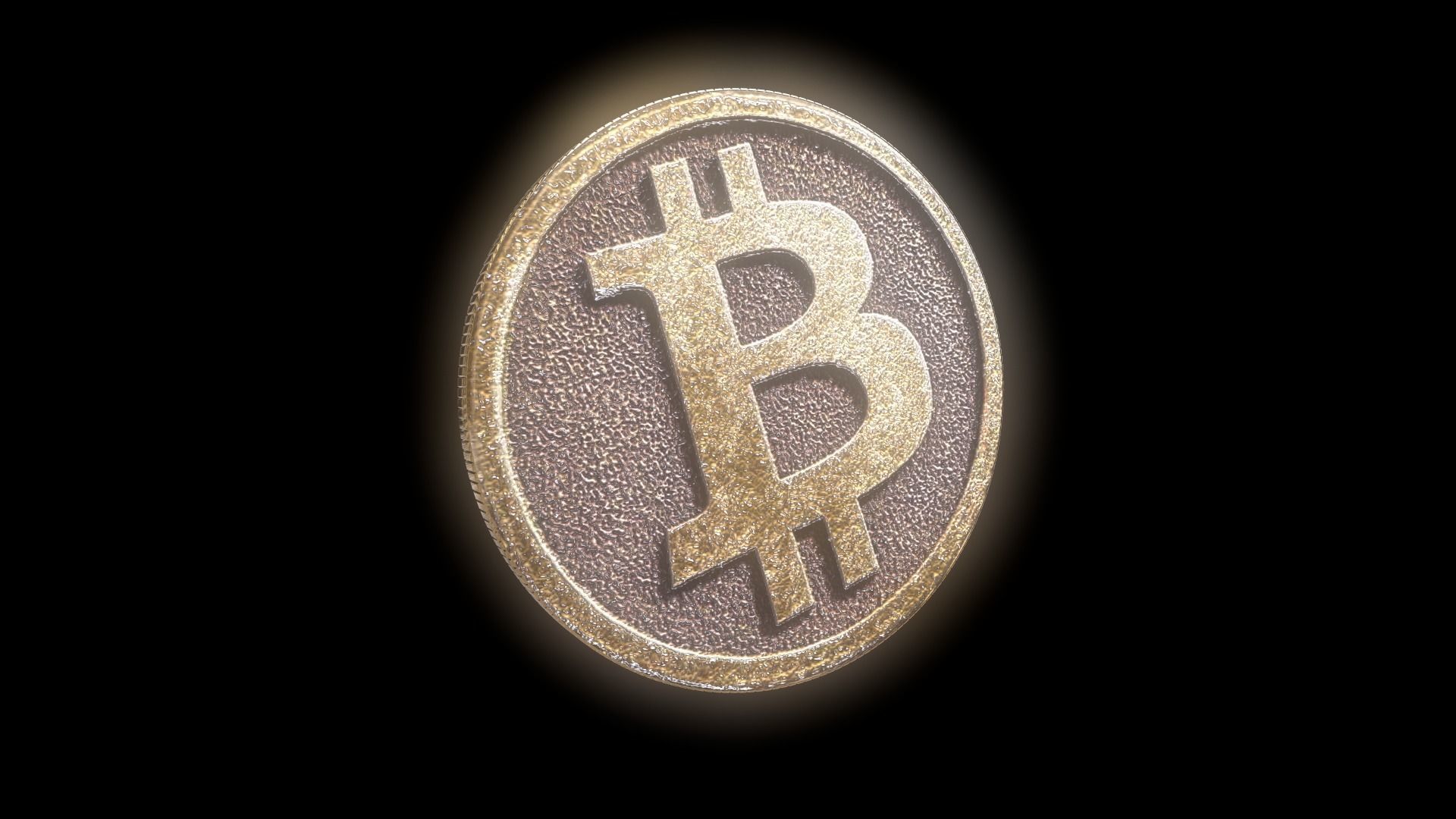 Bitcoin cryptocurrency 3D model_6