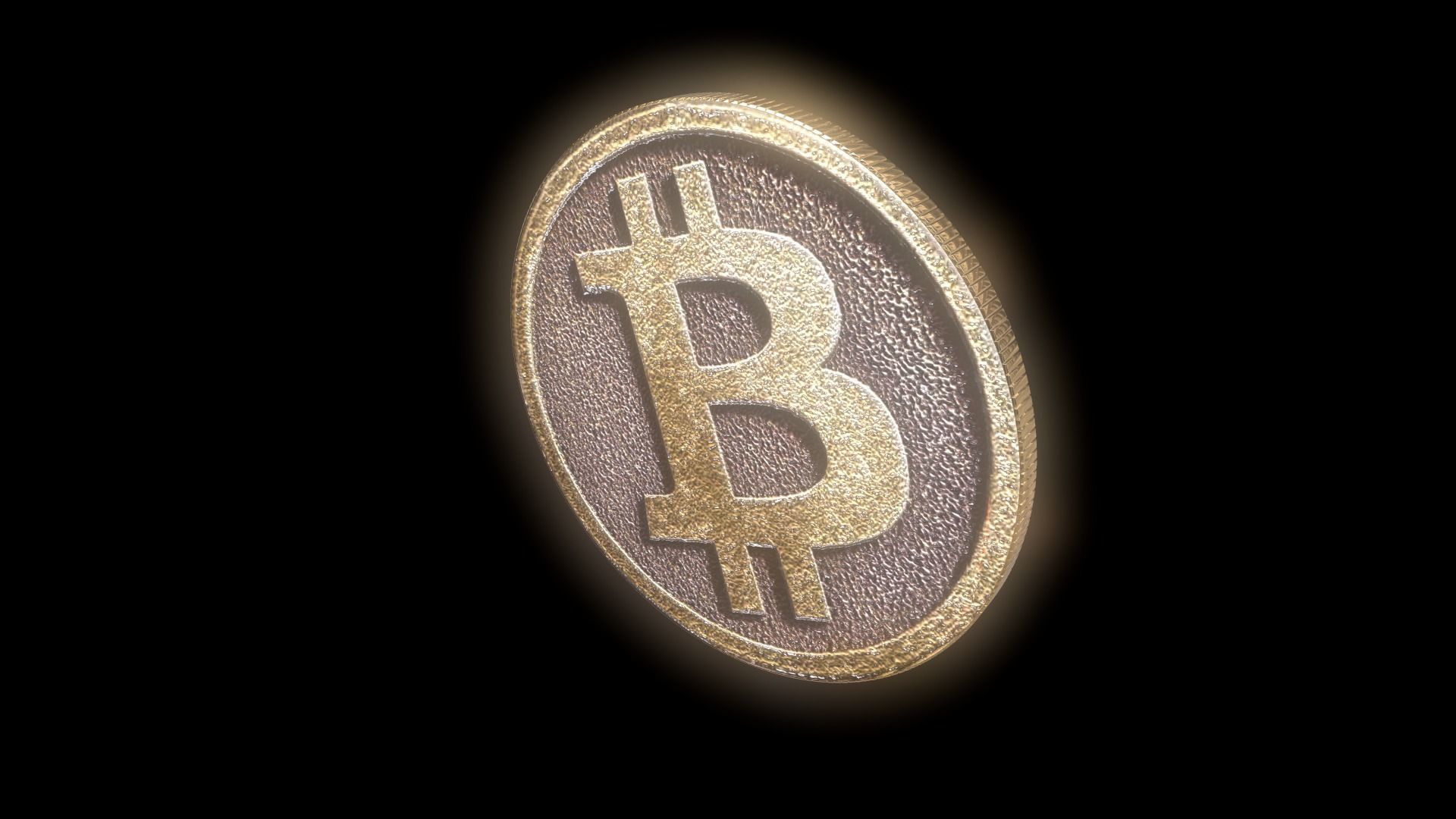 Bitcoin cryptocurrency 3D model_4