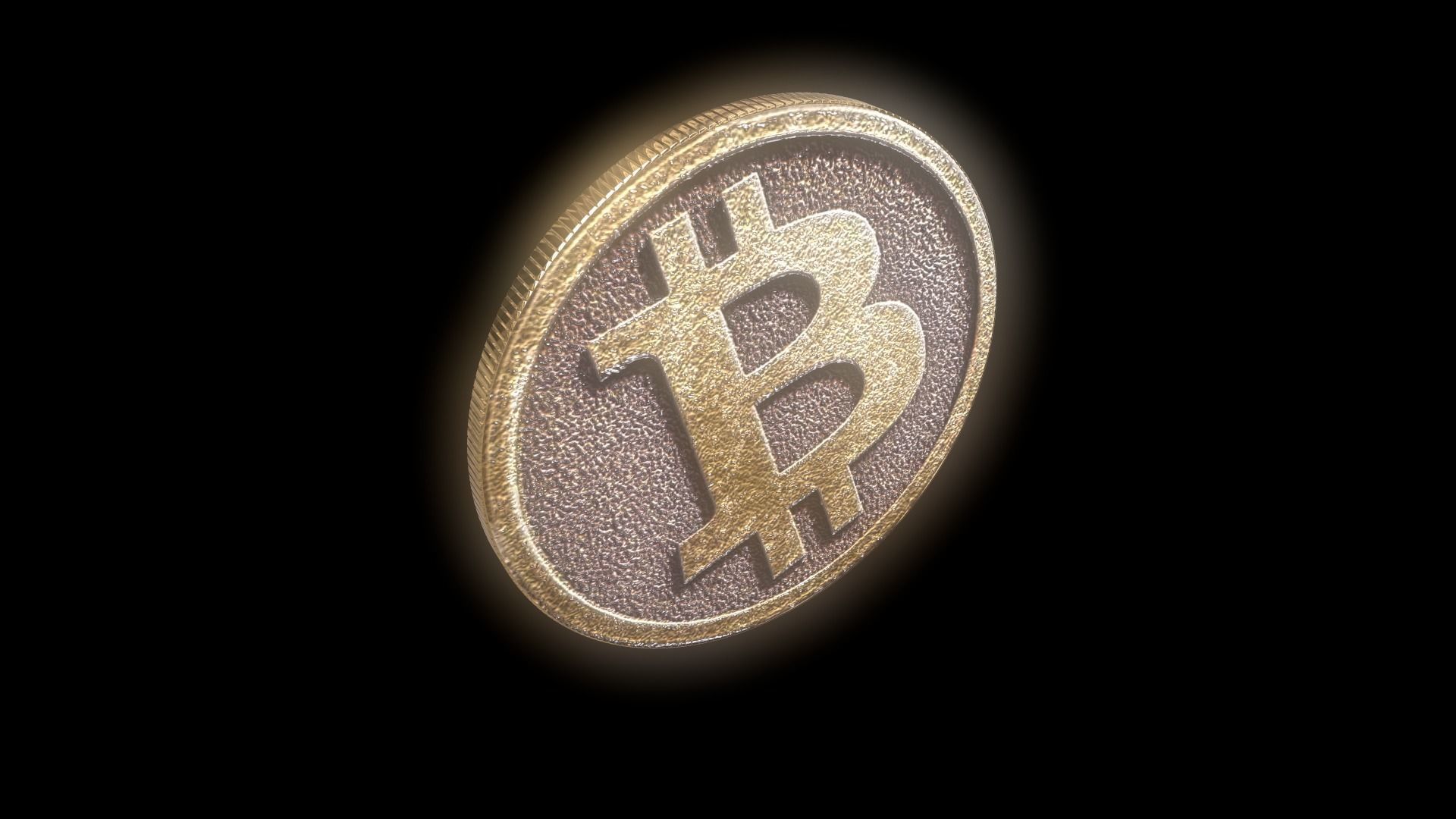 Bitcoin cryptocurrency 3D model_5