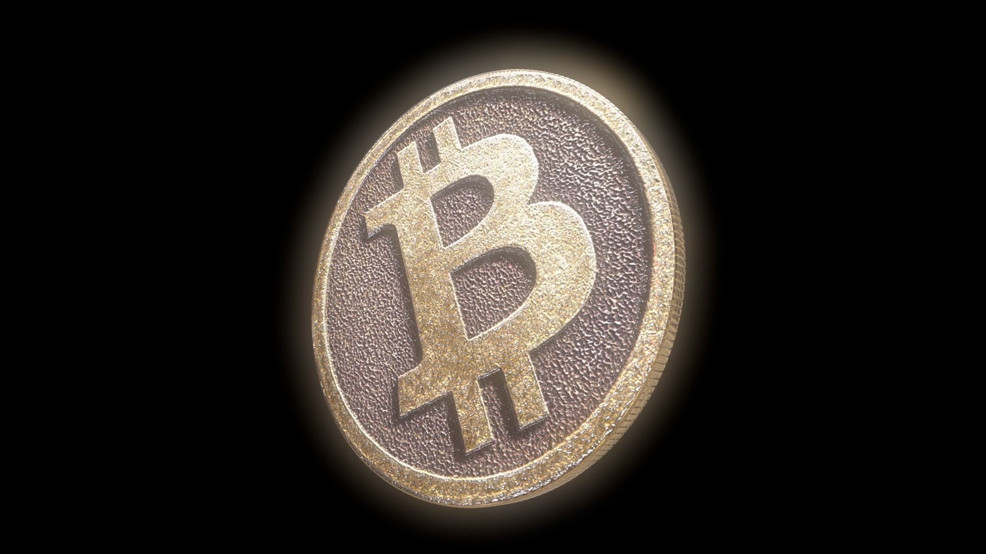 Bitcoin cryptocurrency 3D model_3